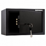 Сейф мебельный BRABIX «SF-200KL», 200×310×200 мм, ключевой замок, черный, 291144
