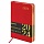 Ежедневник датированный 2024 А5 138×213 мм BRAUBERG «Iguana», под кожу, красный