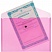 превью Папка-конверт на кнопке Attache Neon А5 180 мкм (8 штук в упаковке)