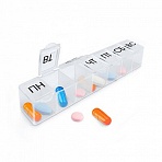 ТАБЛЕТНИЦА / Контейнер для лекарств и витаминов «7 дней/1 прием» КОМПАКТНЫЙDASWERK630843