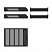 превью Лотки горизонтальные для бумаг ERICH KRAUSE, набор 2 шт., с расширителями, черные