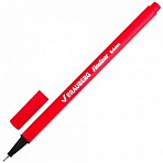 Ручка капиллярная BRAUBERG «Aero», КРАСНАЯ, трехгранная, металлический наконечник, линия письма 0.4 мм