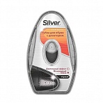 Губка-блеск для обуви с дозатором Silver черная (PS2007-01)