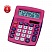 превью Калькулятор CITIZEN карманный SDC-450NPKCFS, 8 разрядов, двойное питание, 120×72 мм, розовый