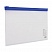 превью Папка-конверт на молнии МАЛОГО ФОРМАТА (250×135 мм), прозрачная, молния синяя, 0.11 мм, BRAUBERG