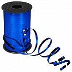 Лента упаковочная декоративная для шаров и подарков, металлик, 5 мм х 250 м, синяя, ЗОЛОТАЯ СКАЗКА