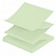 превью Стикеры Z-сложения Attache 76×76 мм пастельные салатовые для диспенсера (1 блок, 100 листов)