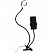 превью Светильник настольный кольцевой Artstyle TL-604B, 12Вт, LED, диммирование 10 уровней, гибкая стойка, прищепка, USB-порт