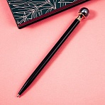 Ручка шариковая автоматическая MESHU «Black pearl» синяя, 1.0мм