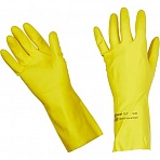 Перчатки резиновые Vileda Контракт желтые (размер 7, S, артикул производителя 100538)