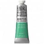 Краска масляная художественная Winsor&Newton «Winton», 37мл, туба, зеленый изумруд