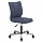 Кресло BRABIX «Stream MG-314», без подлокотников, пятилучие серебристое, ткань, темно-синее, 532397
