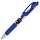 Ручка гелевая BRAUBERG «Contract», корпус синий, игольчатый пишущий узел 0.5 мм, резиновый держатель, синяя