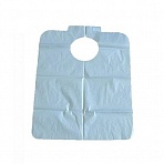 Нагрудник для взрослых Инмедиз одноразовый 70×70 см на липучке голубой (10 штук в упаковке)