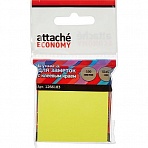 Стикеры Attache Economy 51×51 мм неоновый желтый (1 блок, 100 листов)