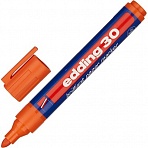 Маркер перманентный пигментный Edding E-30/006 оранжевый (толщина линии 1.5-3 мм)