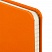 превью Блокнот А5 (148×218 мм), BRAUBERG «Metropolis X», под кожу, резинка, 80 л., оранжевый, 111032