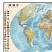 превью Карта настенная «Мир. Политическая карта с флагами», М-1:30 млн., размер 122×79 см, ламинированная
