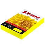 Бумага цветная Комус Color (желтый неон) 75+-5гр, А4, 500 л