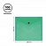 превью Папка-конверт на кнопке СТАММ, А5 (190×240мм), 150мкм, прозрачная, зеленая
