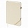 Ежедневник недатированный А5 (138×213 мм) BRAUBERG «Finest», 136 л., кожзам, резинка, бежевый