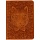 Обложка для паспорта Кожевенная мануфактура, нат. кожа, «Цветы», бирюза