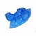 превью Бахилы одноразовые полиэтиленовые повышенной плотности 35 мкм голубые (4 г, 900 пар в упаковке)