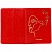 превью Обложка для паспорта OfficeSpace «Life line», кожзам гладкий, красный, тиснение фольгой