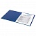превью Папка с металлическим пружинным скоросшивателем BRAUBERG, картон/ПВХ, 35 мм, синяя, до 290 листов