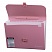 превью Портфель пластиковый BRAUBERG, А4, 327х254х30 мм, стандартная фактура, 13 отделений, пластиковый индекс, розовый