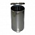 превью Ведро-контейнер для мусора (урна) Титан,  50л,  с педалью,  круглое,  металл, хром