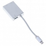 Переходник Buro BHP (Адаптер) USB Type-C(m)(f) miniDP(f) 0.1м сереб