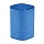 Подставка-стакан СТАММ «Фаворит», пластиковая, квадратная, тонированная синяя