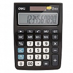 Калькулятор настольный полноразмерный Deli E1238 12-разрядный черный
