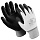 Перчатки нейлоновые MANIPULA «Микропол», полиуретановое покрытие (облив), размер 8 (M), черные