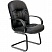 превью Конференц-кресло Chairman 416 V на полозьях черное (экокожа/пластик/металл черный)