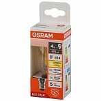 Лампа светодиодная Osram LS CLB40 свеча 4 Вт E14 2700K 470Лм 220-240 В (4058075683877)