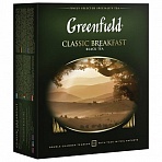 Чай Greenfield Classic Breakfast черный (100пакетиков)