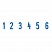 превью Нумератор 6-разрядный, оттиск 25×4 мм, синий, TRODAT 4846, корпус черный