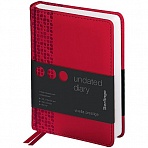 Ежедневник недатир. A6, 160л., кожзам, Berlingo «Vivella Prestige», красный