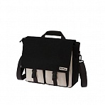 Рюкзак-сумка Berlingo «Square black» 33×29×12 см, 1 отделение, 4 кармана, уплотненная спинка