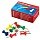 Силовые кнопки-гвоздики ERICH KRAUSE, цветные, 50 шт., в картонной коробке