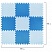 превью Коврик-пазл напольный 0.9×0.9 м, мягкий, синий, 9 элементов 30×30 см, толщина 1 см, ЮНЛАНДИЯ