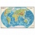 превью Карта настенная «Мир. Физическая карта», М-1:25 млн., размер 122×79 см, ламинированная