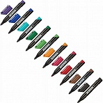 Набор маркеров перманентных Kores 10 цветов (толщина линии 3-5 мм)