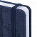 превью Ежедневник датированный 2024 А5 138×213 мм BRAUBERG «Wood», под кожу, держатель для ручки, синий