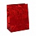 превью Пакет подарочный ламинированный Голография Красное сияние (23×18×10 см)