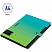 превью Папка 5 отделений Berlingo «Radiance», А4, 600мкм, на кнопке, голубой/зеленый градиент