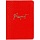 Обложка для паспорта OfficeSpace «Naples», кожа, красный, тиснение фольгой