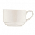 Чашка чайная штабелир., фарфор, V=210 мл., белая, 62688